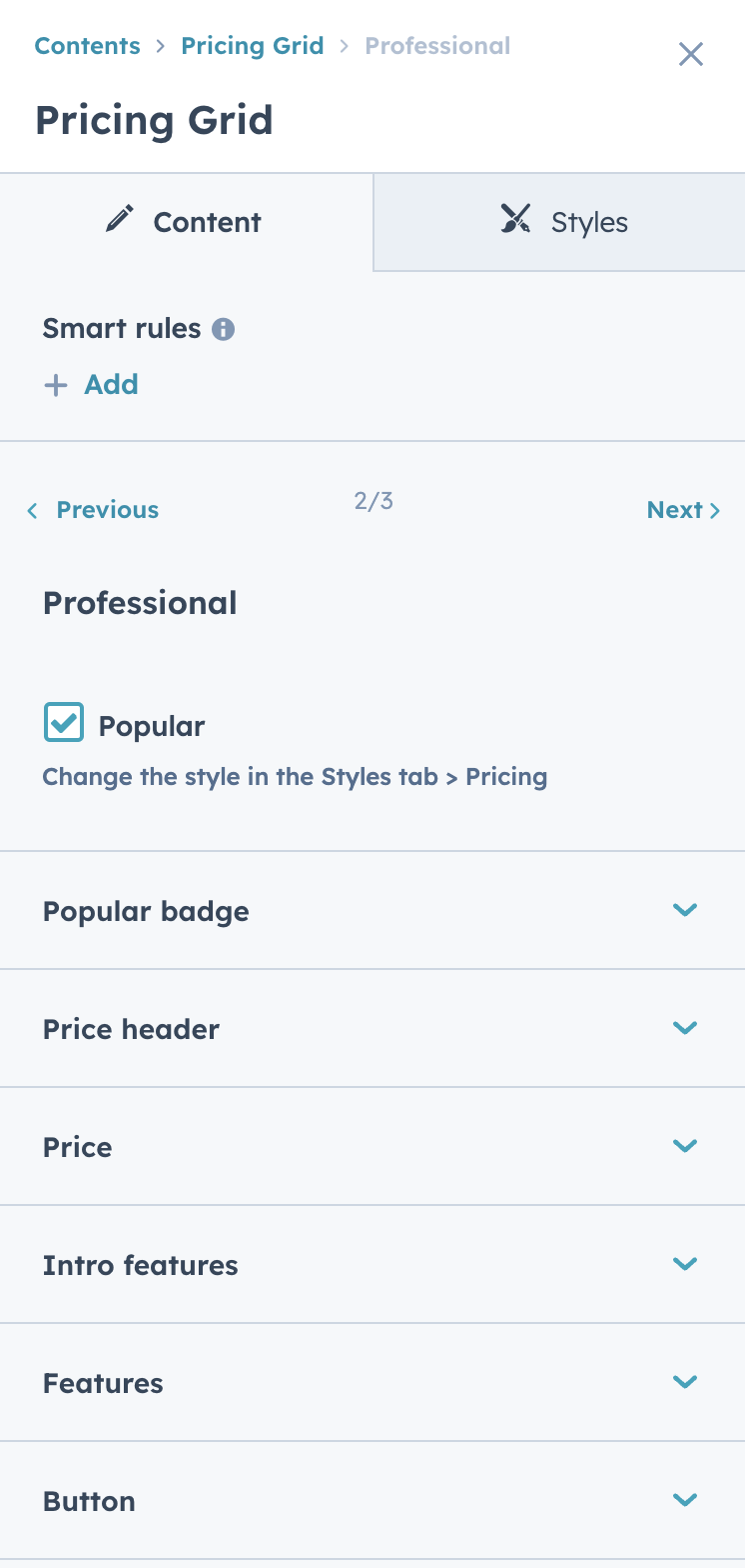 Documentation - Standalone Pricing Grid Module