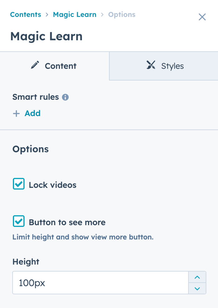 Documentation - Standalone Magic Learn Module