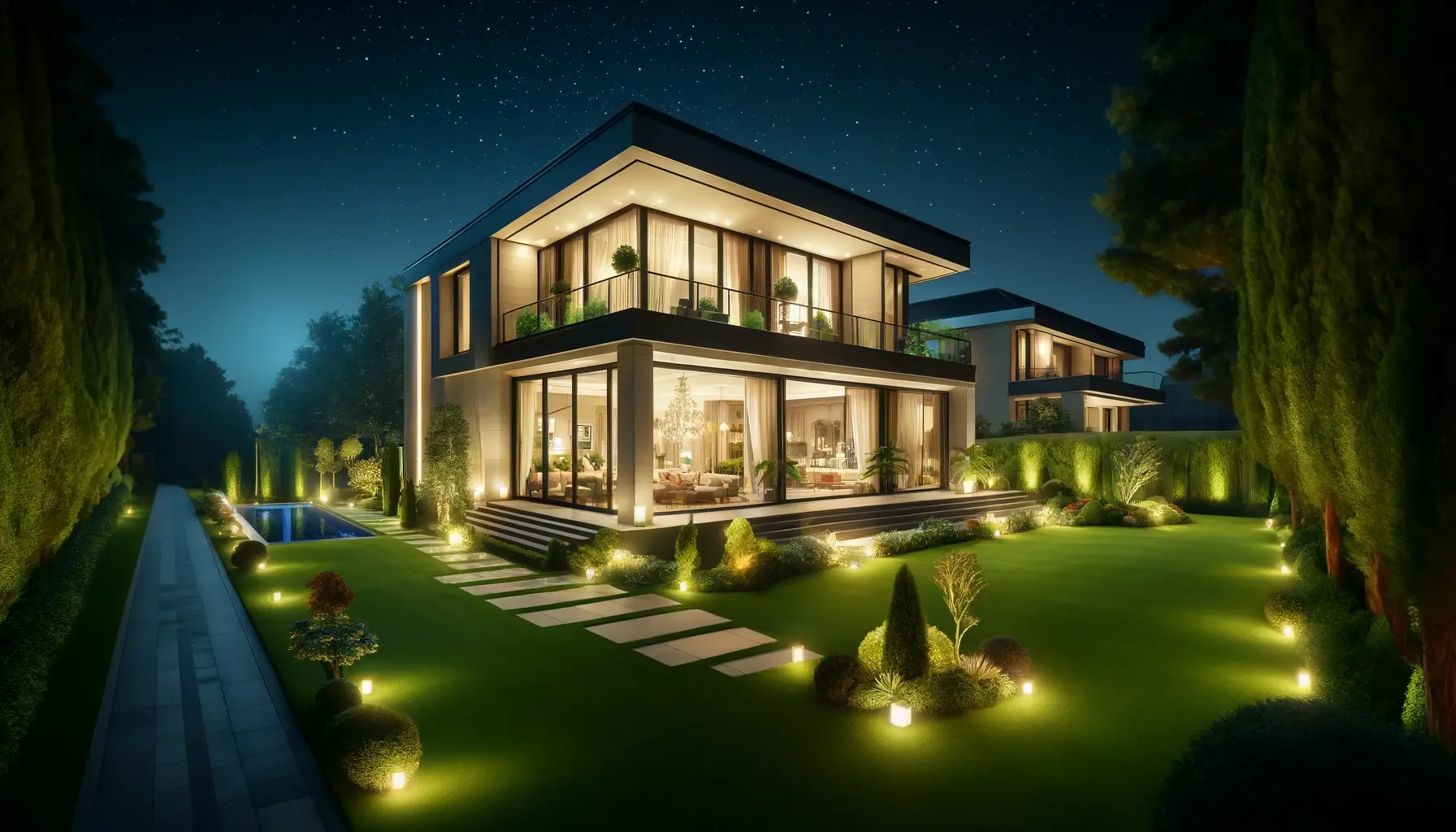 Luxurious property with garden