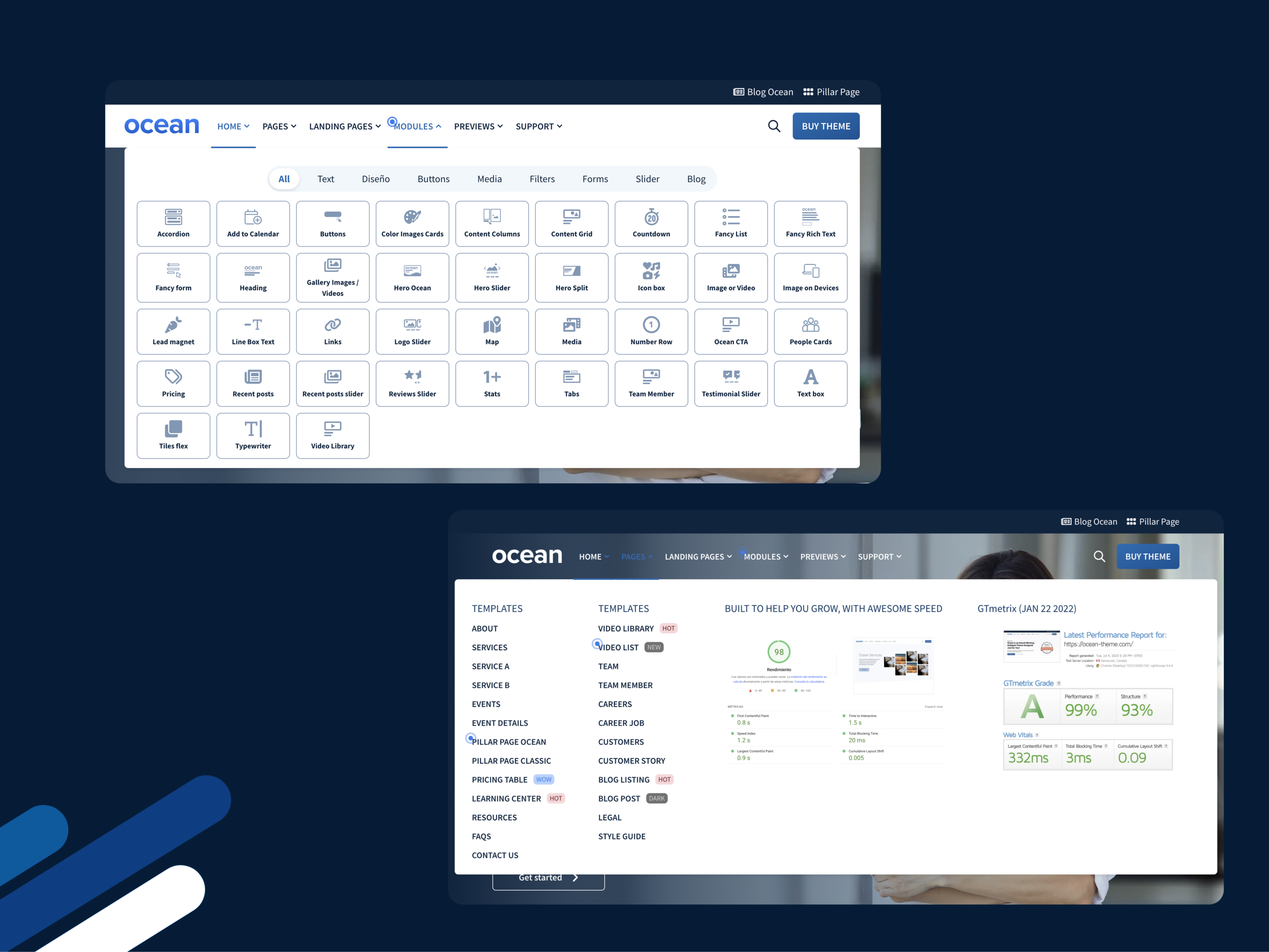 Powerful mega menu. Zero coding required