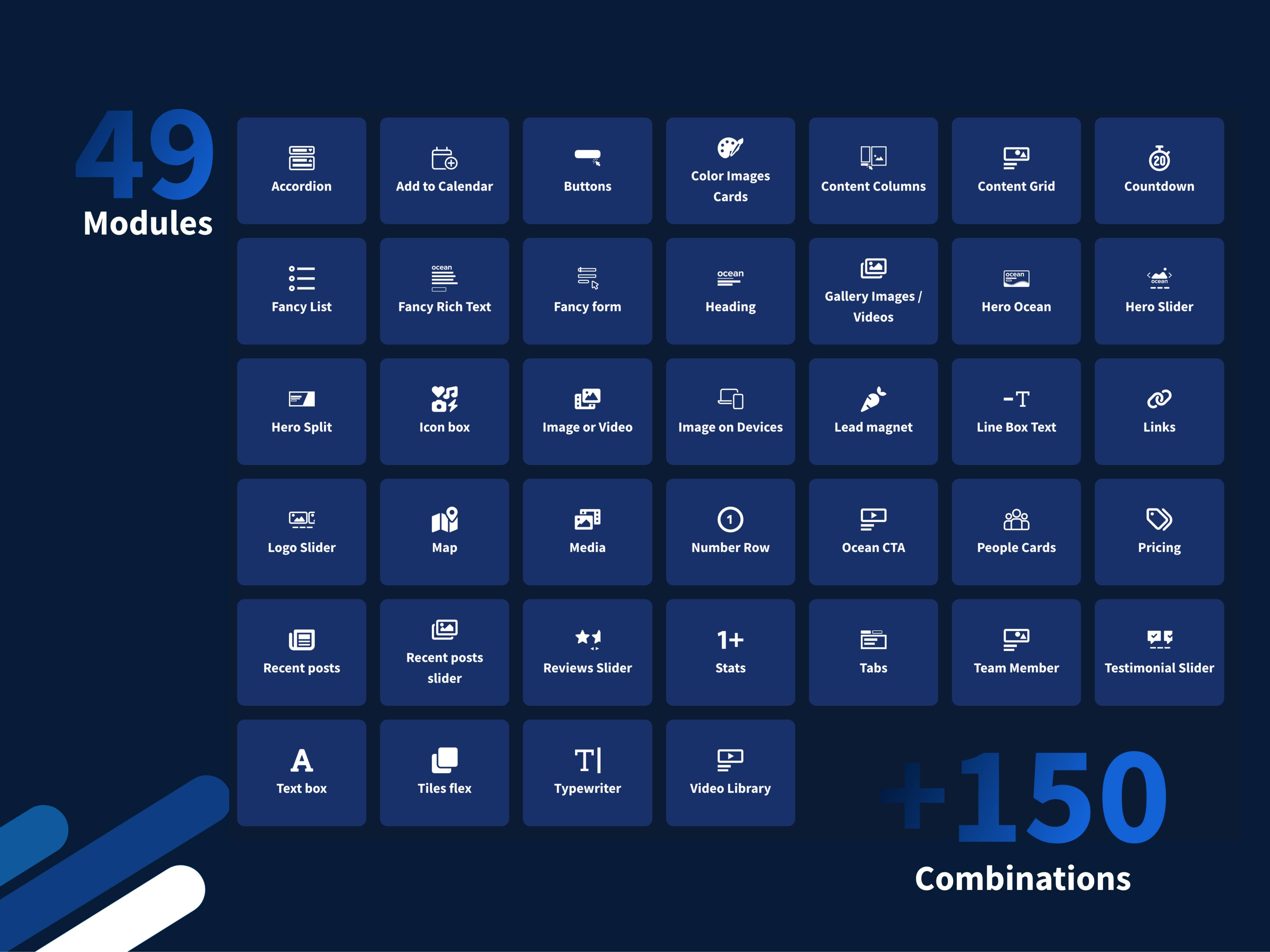 Functional modules to build standout pages