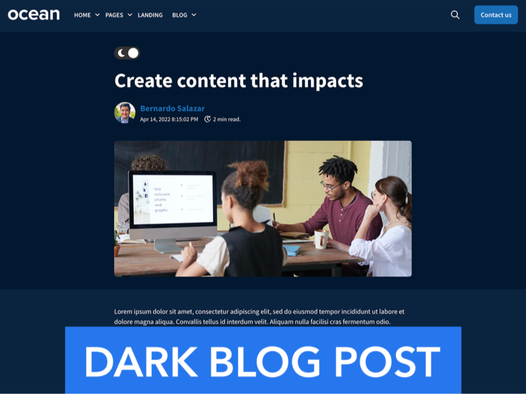 Dark Blog Post
