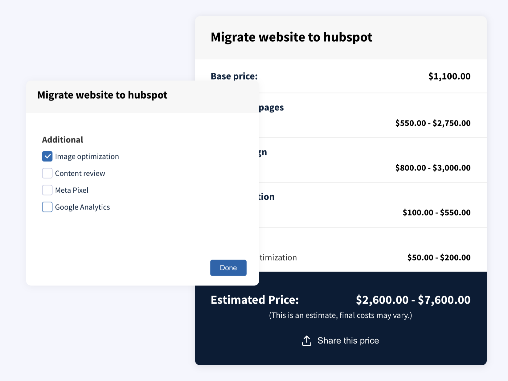 Multiple input types
