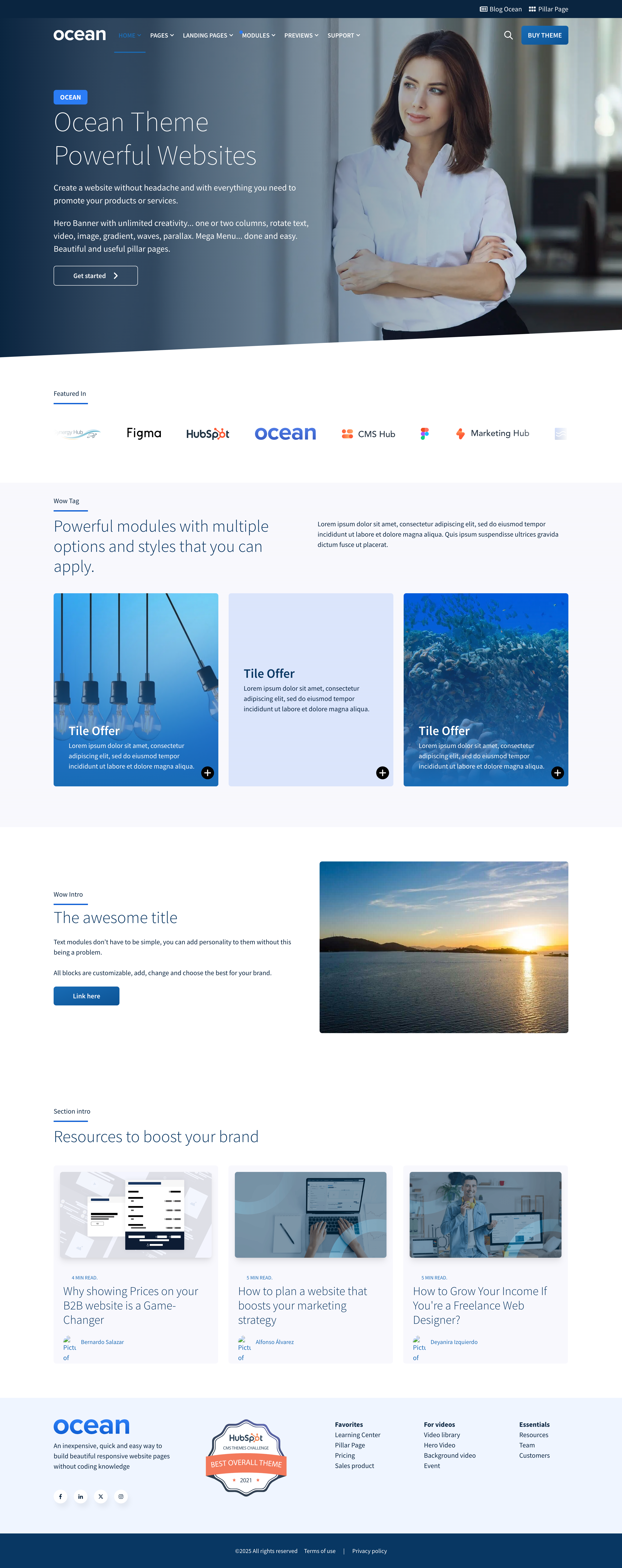 Home A - Ocean Pro Theme